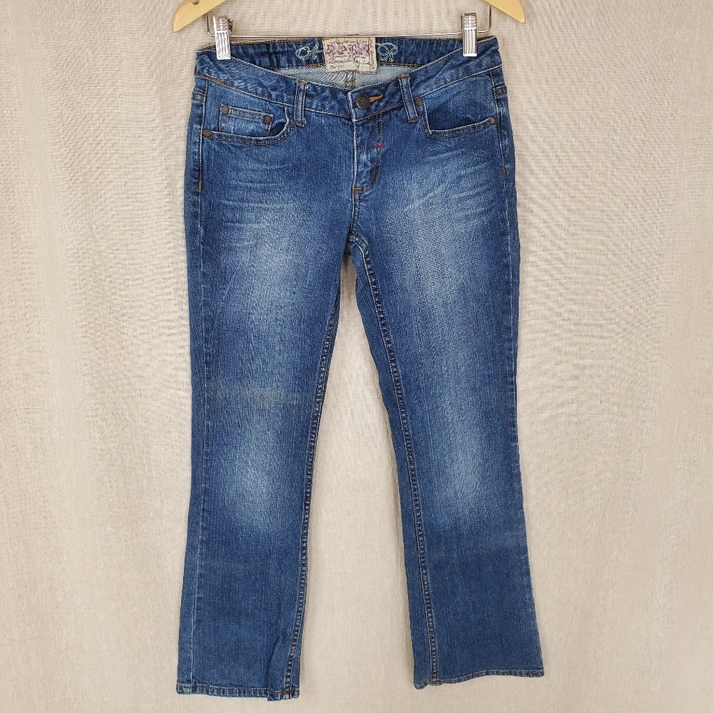 ♡ Vintage American Rag Blue Jeans Curvy Fit Low Rise Bootcut Size 3S